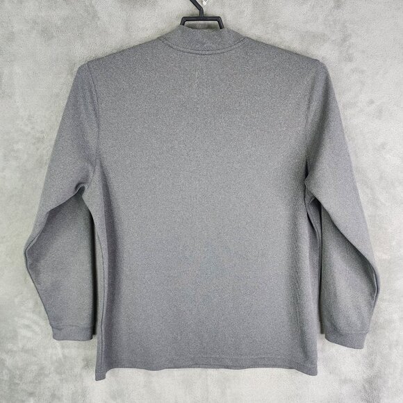 Mens Gray Roundtree & Yorke Performance Shirt Mock Neck Long Sleeve Size L - Picture 5 of 8
